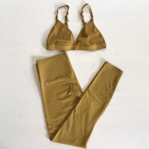 Fabletics pure luxe bra & leggings XS